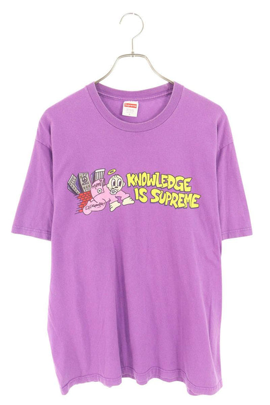 Supreme 22SS Knowledge Tee T-Shirt Purple Size L