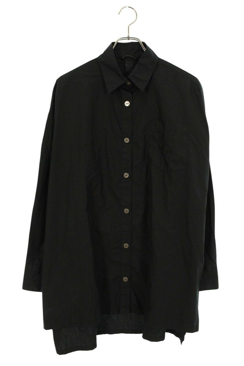 Vintage Chrome hearts Tops - Chrome Hearts Logo Embroidered Long Sleeve Shirt Size S - Authentic Archive