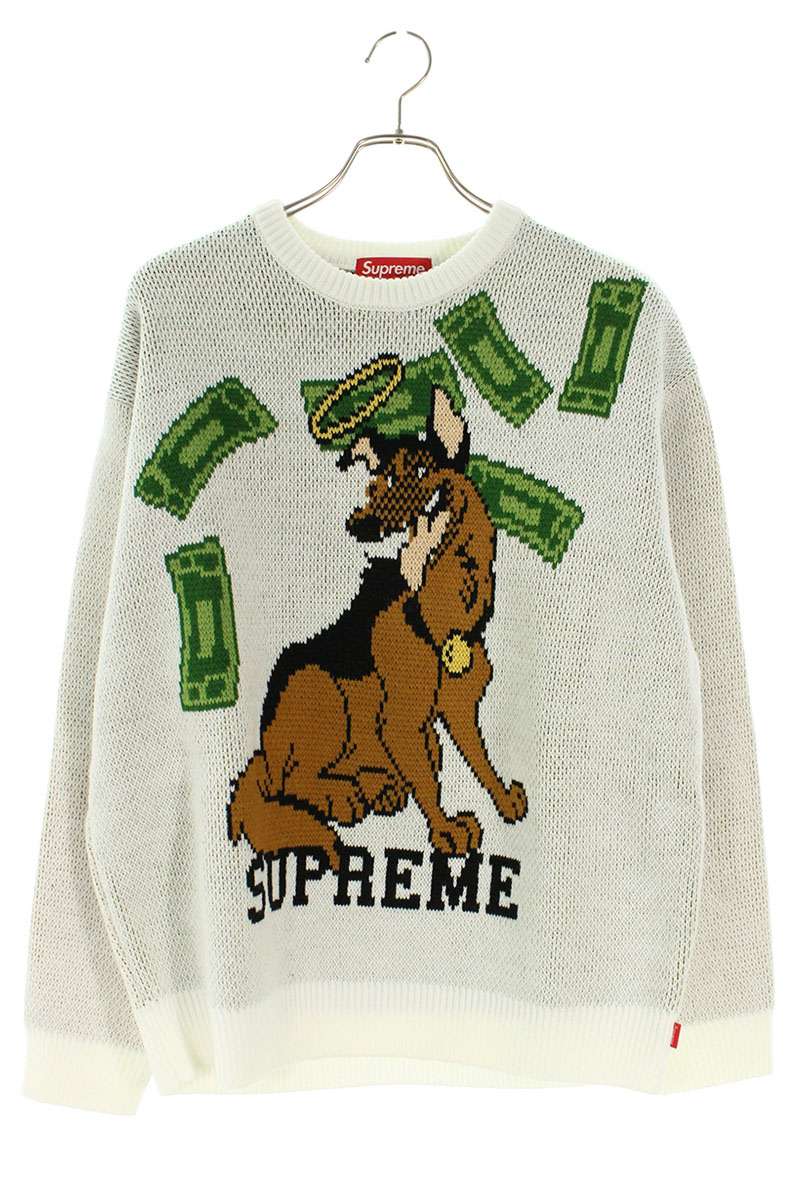 Supreme All Dogs Go To Heaven Sweater White Size M