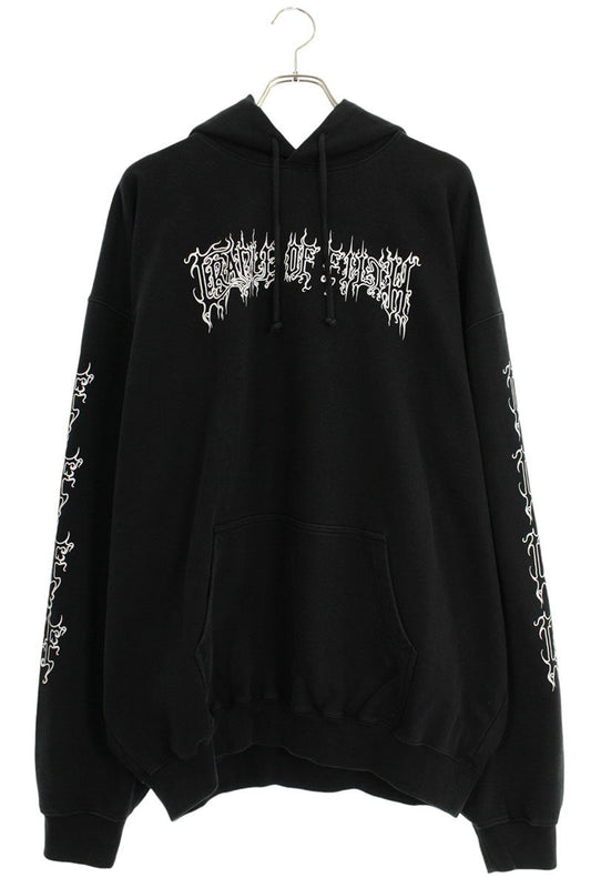 Vetements 25AW COF LOGO OVERSIZED Pullover Hoodie Black Size M