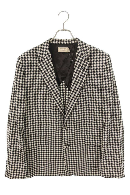 MAISON KITSUNE Houndstooth Blazer White/Black Size XL