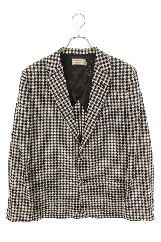 MAISON KITSUNE Houndstooth Blazer White/Black Size XL