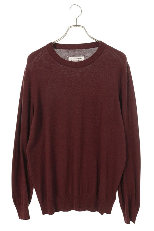 Maison Margiela Leather Elbow Patch Knit Sweater Size XL