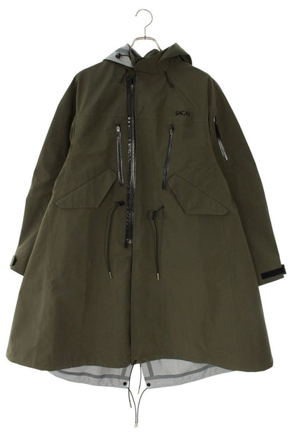 Sacai Hooded Coat Green Size 1