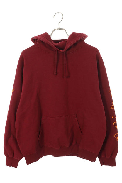 Supreme Patches Spiral Hooded Sweatshirt Cardinal Red Size L