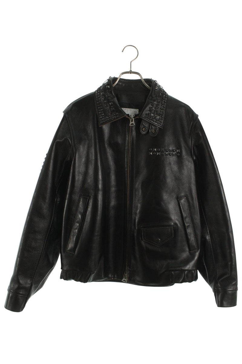 Sacai 25AW Studded Leather Jacket Black Size M