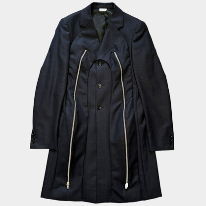 COMME DES GARCONS HOMME PLUS 23AW Avant-Garde Chester Coat Blue Size XS