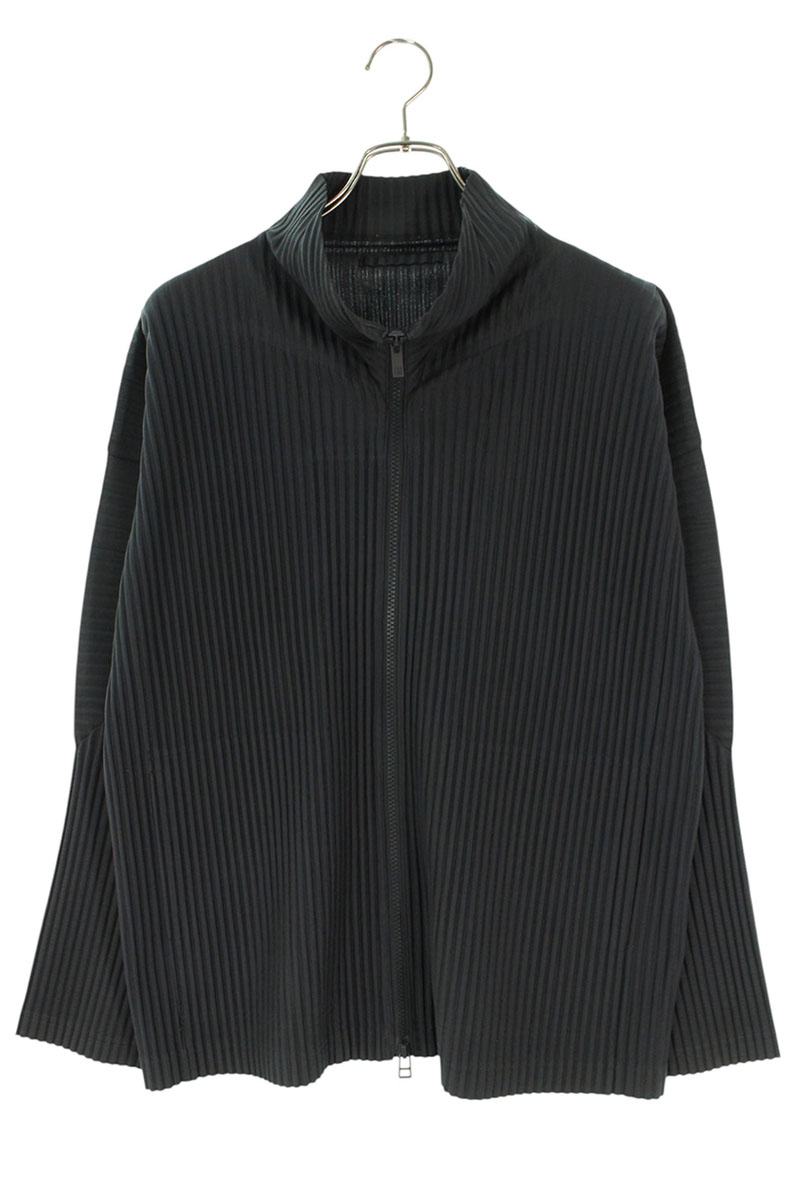 ISSEY MIYAKE PLEATS PLEASE Zip Up Blouson Gray Size 2