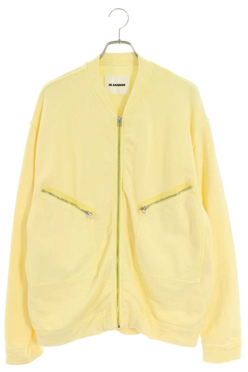 JILSANDER Zip-Up Sweat Blouson Yellow Size S