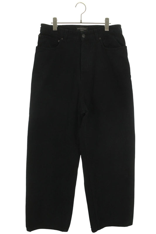 BALENCIAGA Baggy Denim Pants Black Size 28