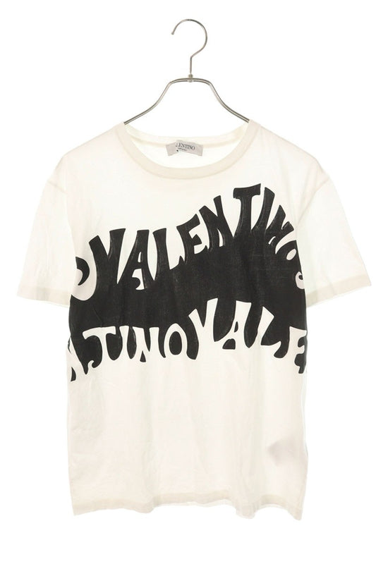 Valentino Logo Print T-Shirt White Size S