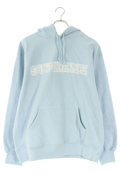 Supreme Lace Hooded Sweatshirt Blue Size M