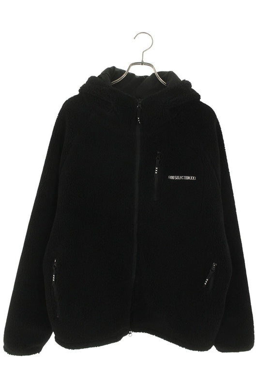 GOD SELECTION XXX Logo Embroidered Boa Blouson Black Size L
