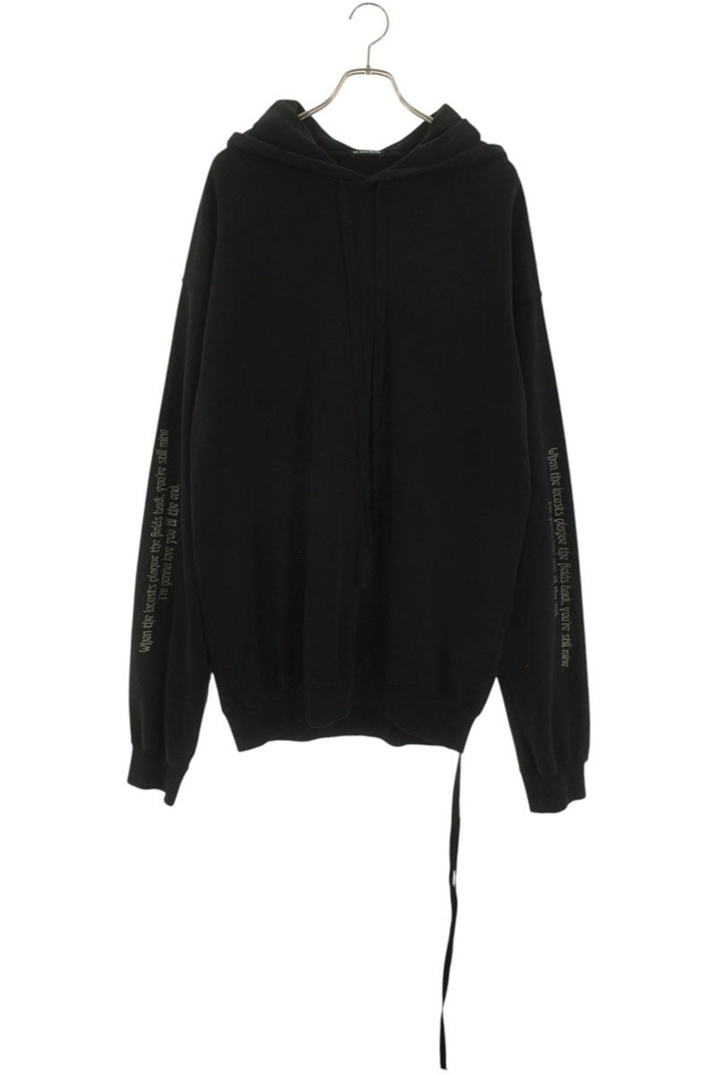 Ann Demeulemeester 25SS Print Hoodie Black Size M