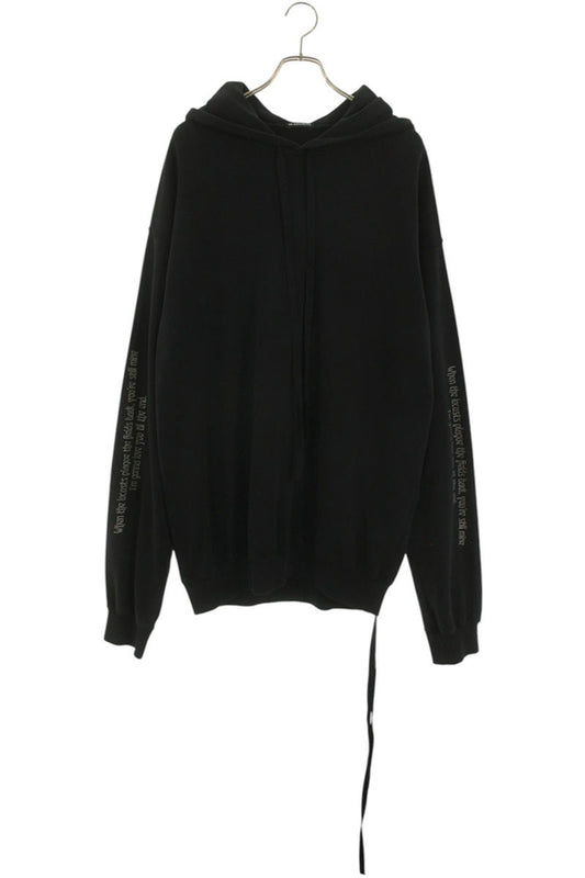 Ann Demeulemeester 25SS Print Hoodie Black Size M