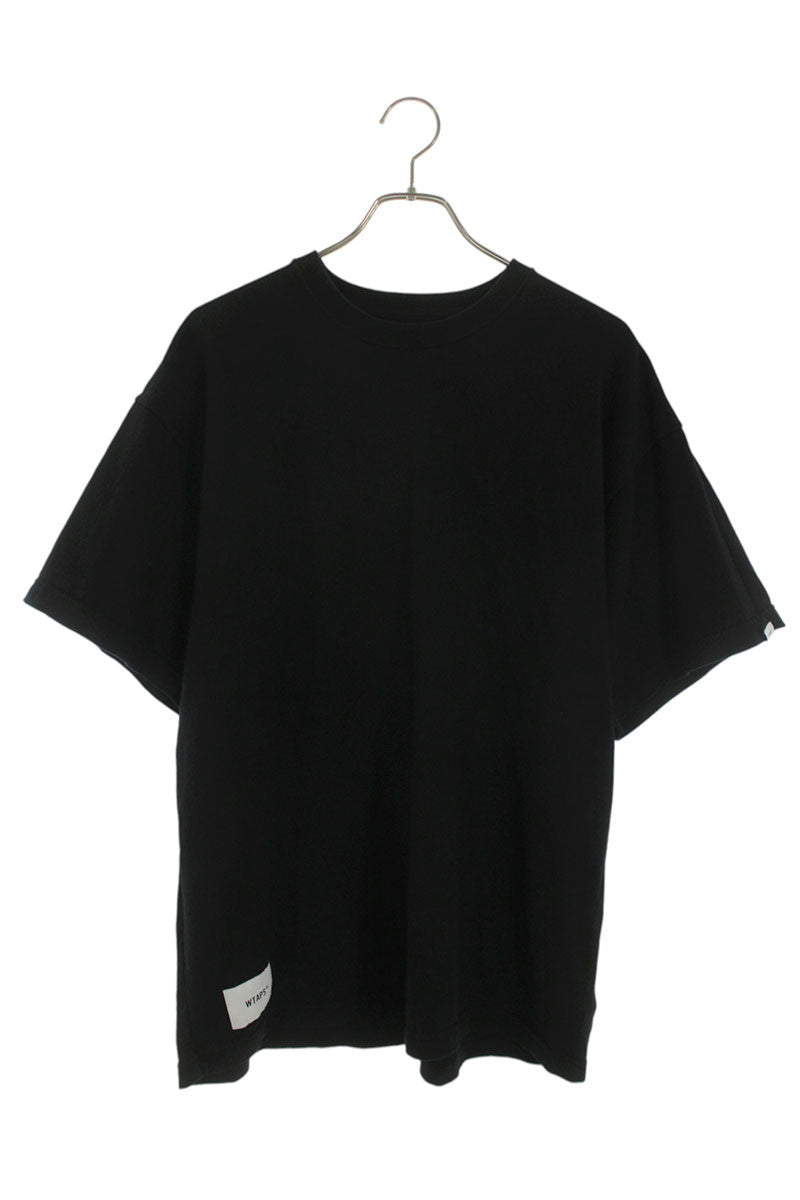 Vintage Wtaps Tops - WTAPS 25SS Back Logo Embroidered T-Shirt Black Size L - Authentic Archive