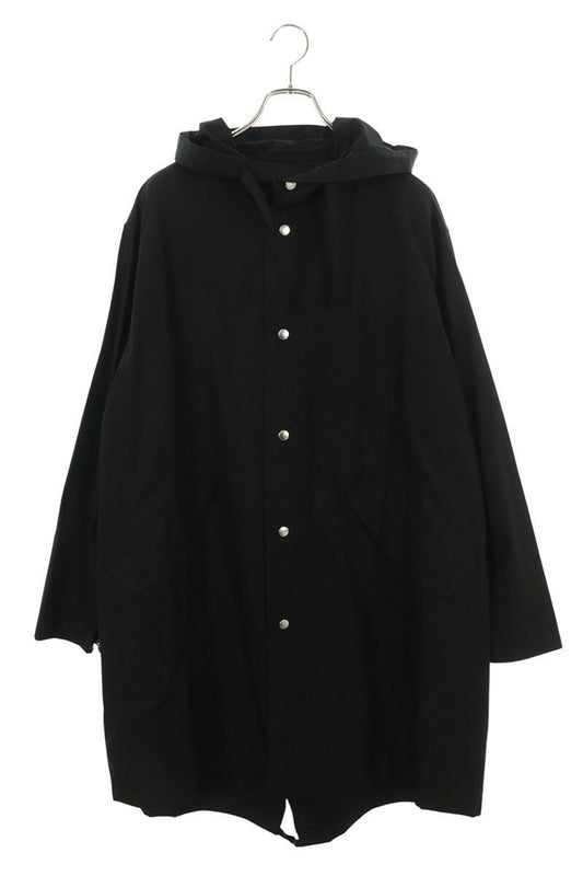 JILSANDER 23SS Logo Print Hooded Coat Black Size S