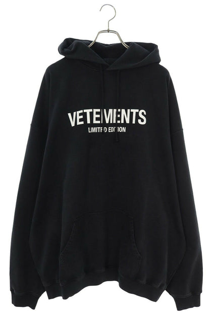 Vetements 24AW Logo Hoodie Black x White Size L