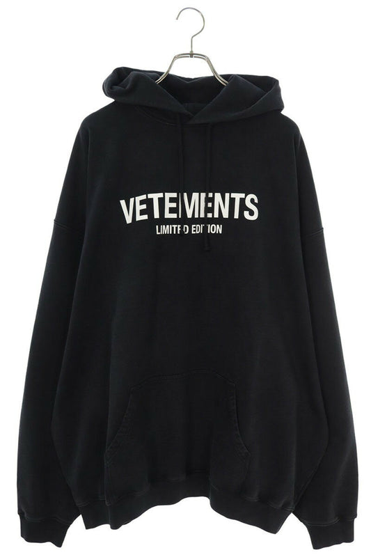 Vetements 24AW Logo Hoodie Black x White Size L