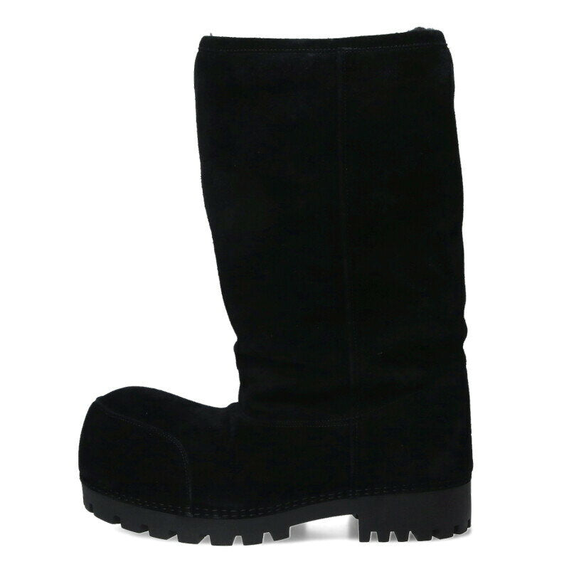 BALENCIAGA Alaska Mouton Big Boots Black Size 10.5