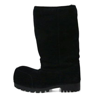 BALENCIAGA Alaska Mouton Big Boots Black Size 10.5