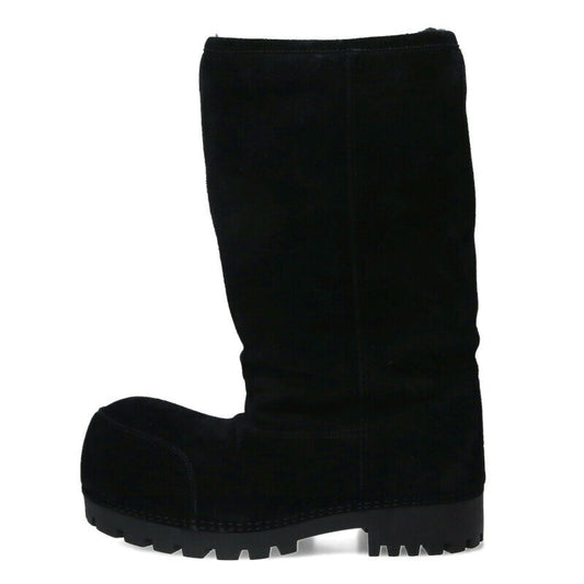 BALENCIAGA Alaska Mouton Big Boots Black Size 10.5