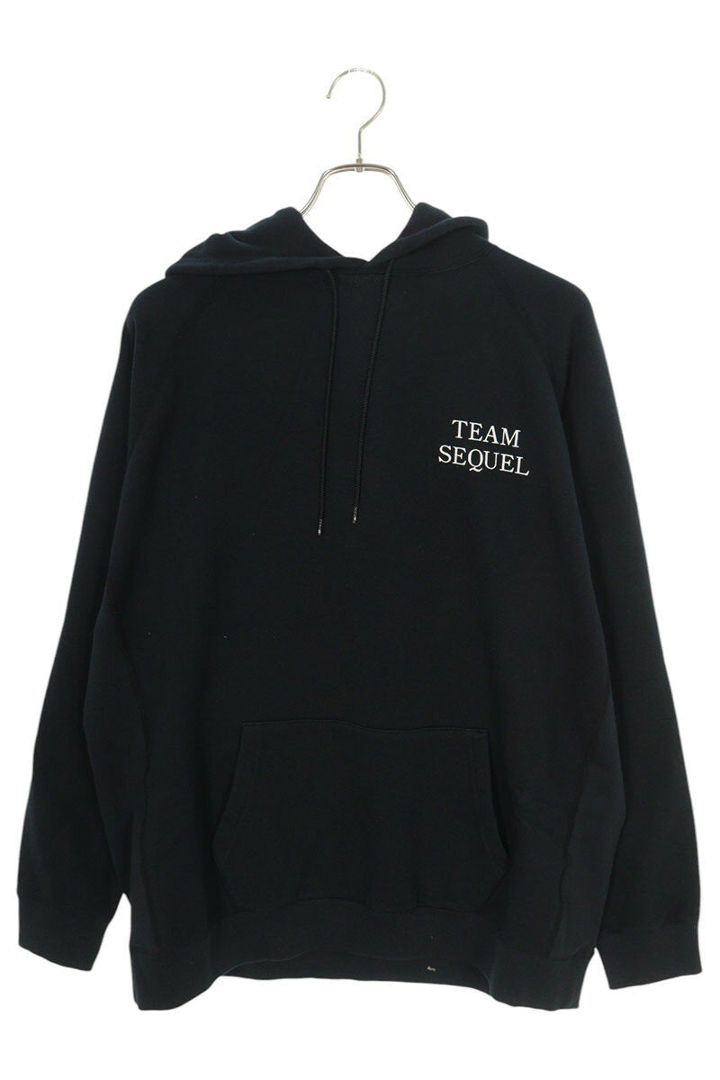 SEQUEL 23AW Logo Print Hoodie Black 23AW-HD Size S