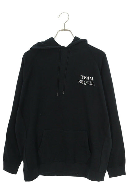 SEQUEL 23AW Logo Print Hoodie Black 23AW-HD Size S
