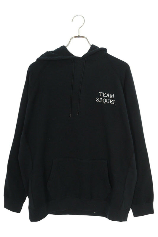 SEQUEL 23AW Logo Print Hoodie Black 23AW-HD Size S