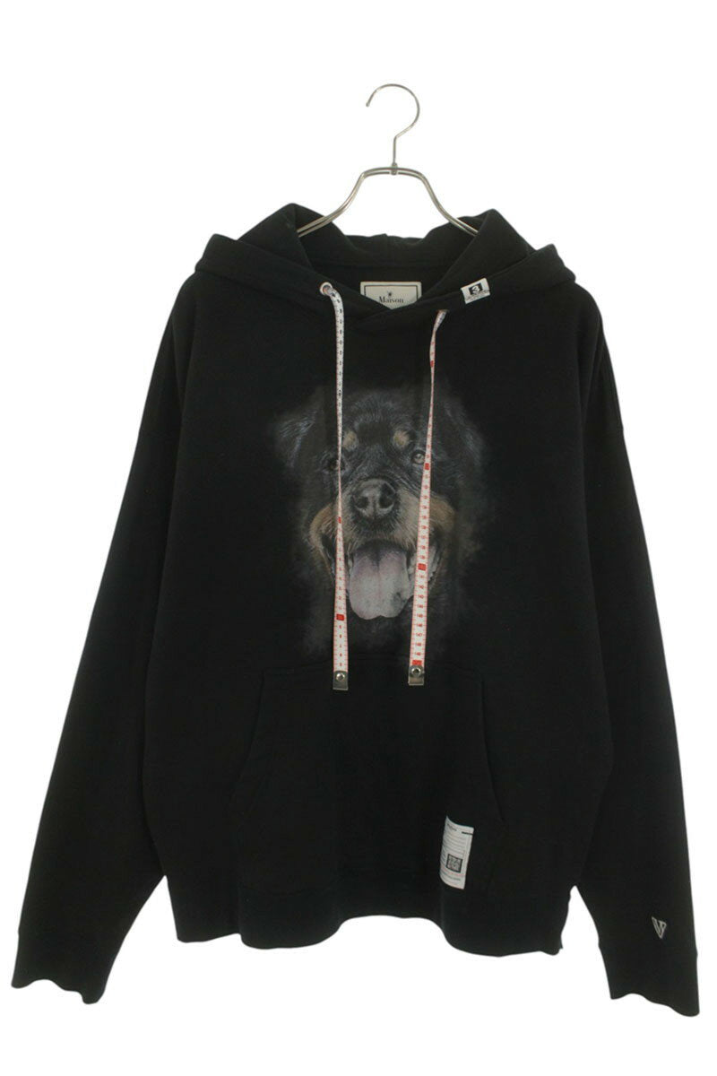 MIHARAYASUHIRO Print Pullover Hoodie Black Size 46