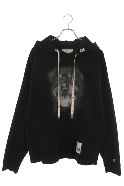 MIHARAYASUHIRO Print Pullover Hoodie Black Size 46