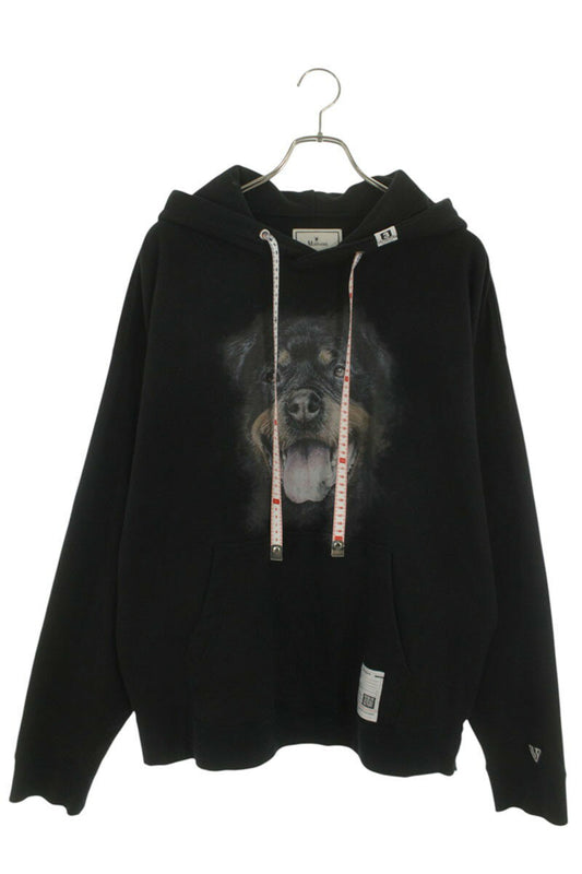 MIHARAYASUHIRO Print Pullover Hoodie Black Size 46