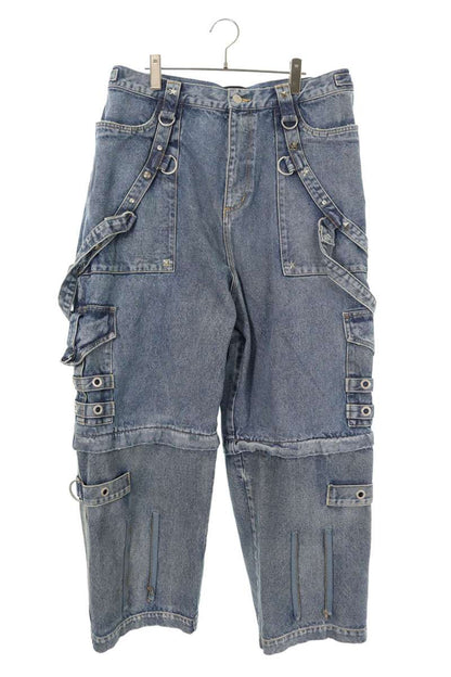 BALENCIAGA 22SS Studded Baggy Denim Pants Size 36