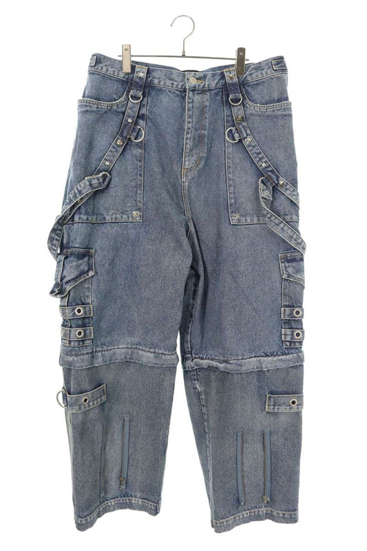 BALENCIAGA 22SS Studded Baggy Denim Pants Size 36