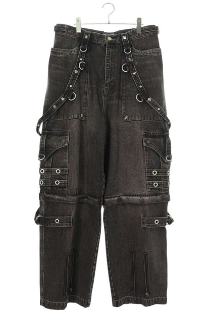 Balenciaga 22SS Stud Denim Pants Black Size 32