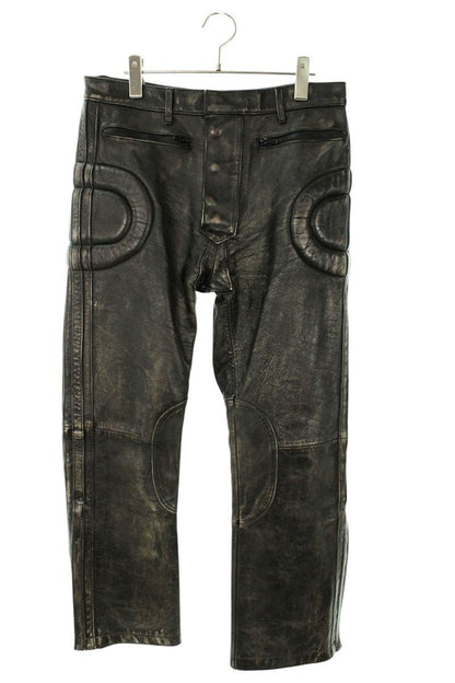 READYMADE Leather Long Pants Brown Size 28