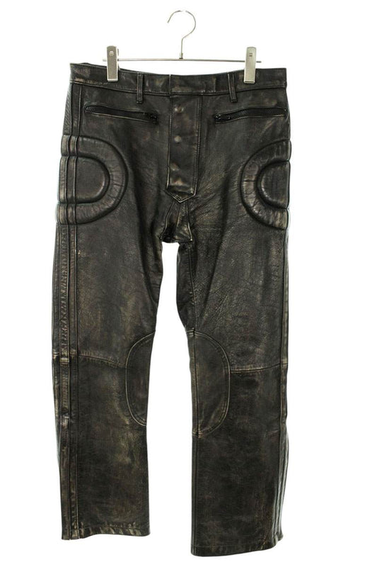 READYMADE Leather Long Pants Brown Size 28
