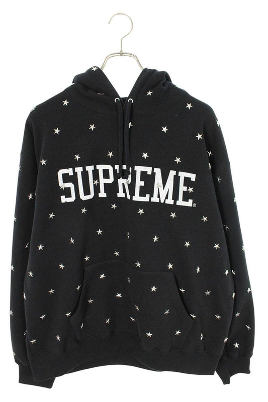 Supreme Stars Studded Hooded Sweat Stud Pullover Hoodie Black Size L