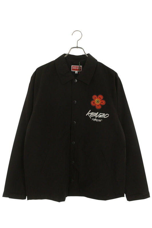 KENZO Futura Logo Print Nylon Jacket Brown Size L