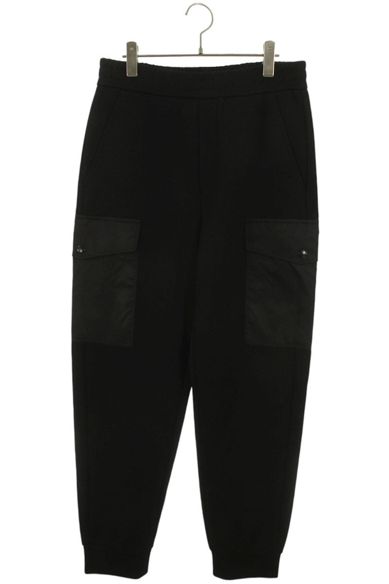 Prada Re-Nylon Cotton Fleece Long Pants Black Size US 30