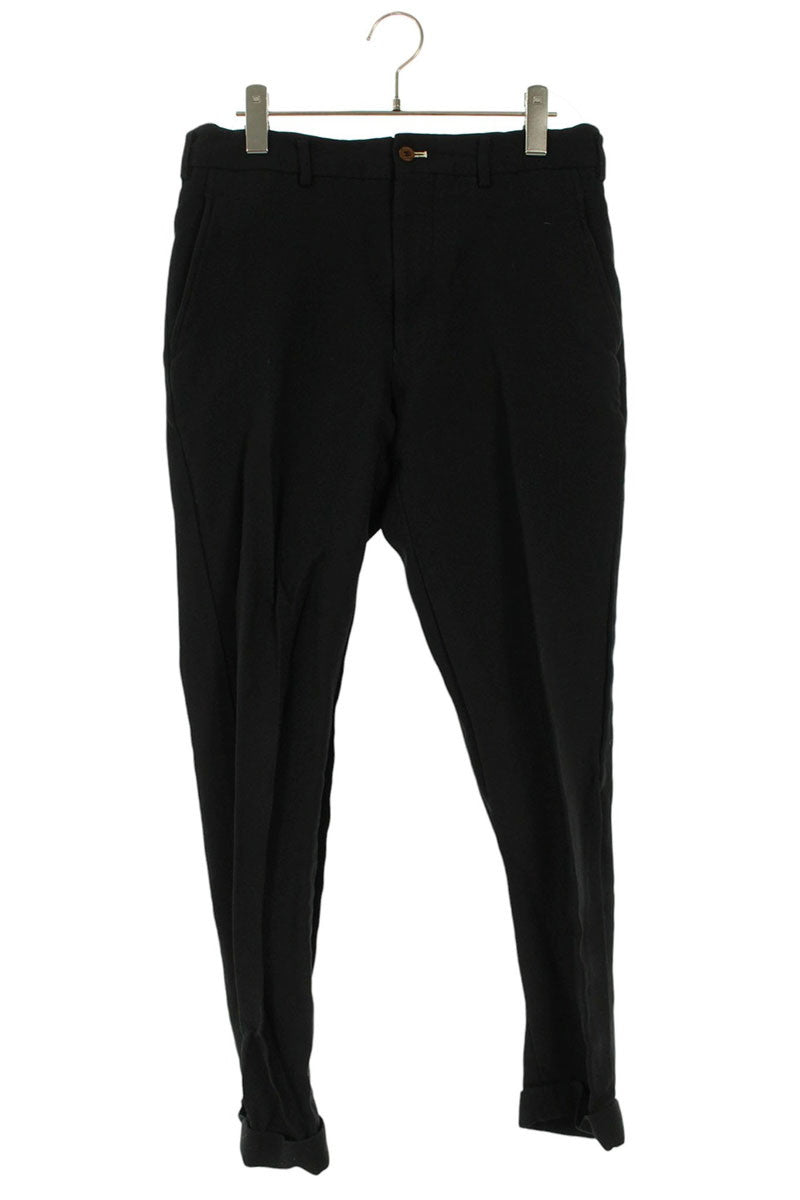 Vintage Comme des Garcons Bottoms - COMME des GARCONS HOMME DEUX Dyed Polyester Long Pants Black Size 28 - Authentic Archive