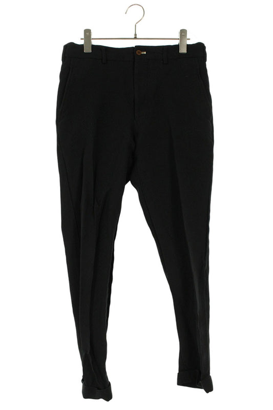 Vintage Comme des Garcons Bottoms - COMME des GARCONS HOMME DEUX Dyed Polyester Long Pants Black Size 28 - Authentic Archive