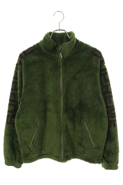 Supreme 25SS Shoulder Logo Fleece Jacket Blouson Green Size S