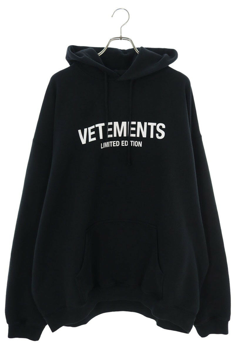Vetements 24AW Logo Hoodie Black Size M