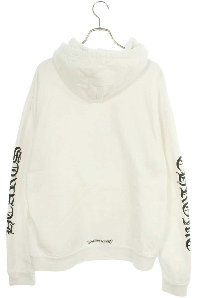 Chrome Hearts SWTSHRT PLVR Logo Print Pullover Hoodie White Size L