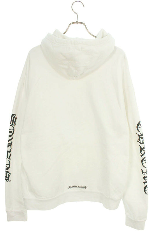 Chrome Hearts SWTSHRT PLVR Logo Print Pullover Hoodie White Size L