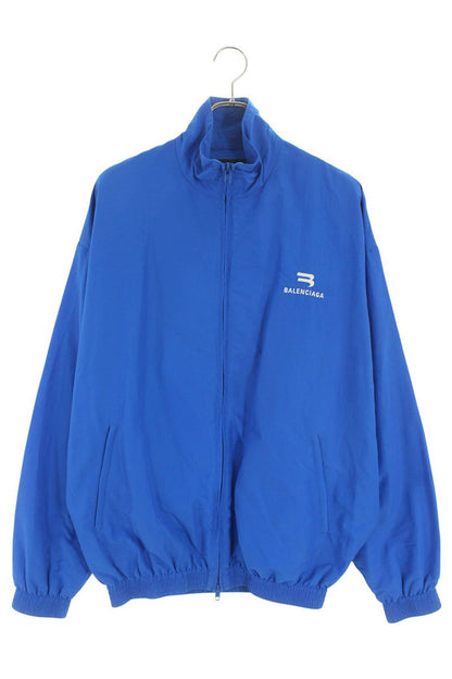 Balenciaga Logo Embroidered Jacket Blue Size XS