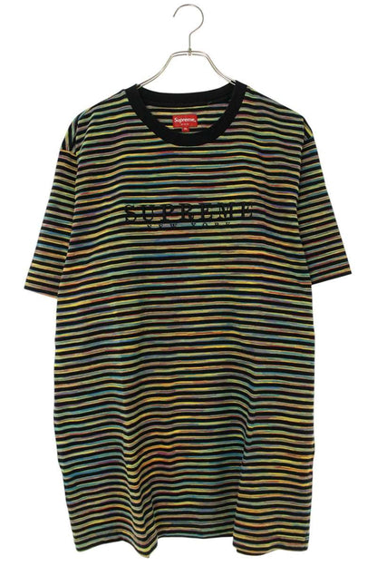 Supreme 18SS Static Stripe Top Striped T-Shirt Size XL