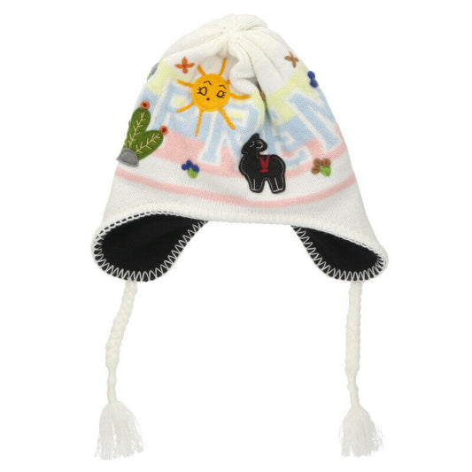 SUPREME 25AW Earflap Applique Beanie White Size ONE SIZE
