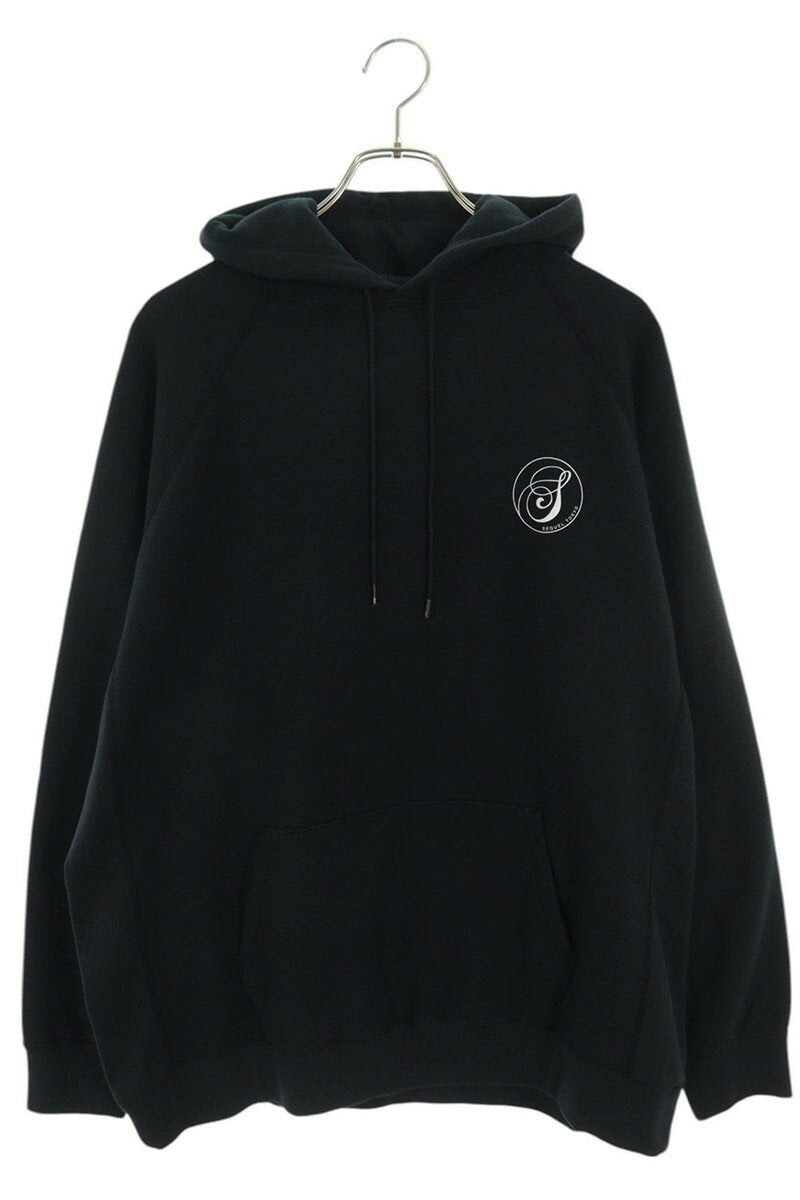 SEQUEL 24AW Print Hoodie Black Black 24AW-SWCS Size L